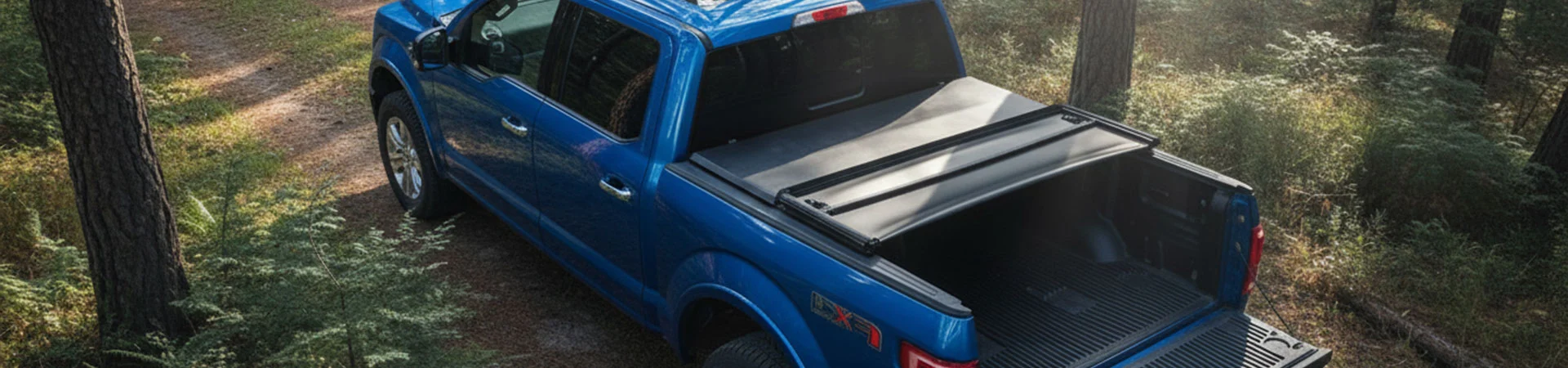 Sarung Tonneau Tiga Lipat Vinil Lembut