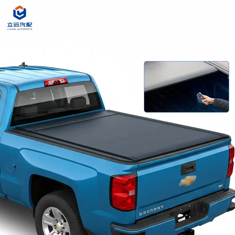 Penutup Tonneau Boleh Tarik Aluminium Keras Elektrik untuk Chevrolet Dodge