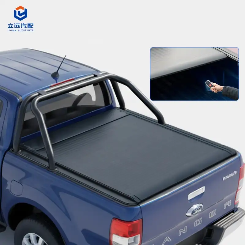 Penutup Tonneau Boleh Tarik Aluminium Keras Elektrik untuk Ford Jeep