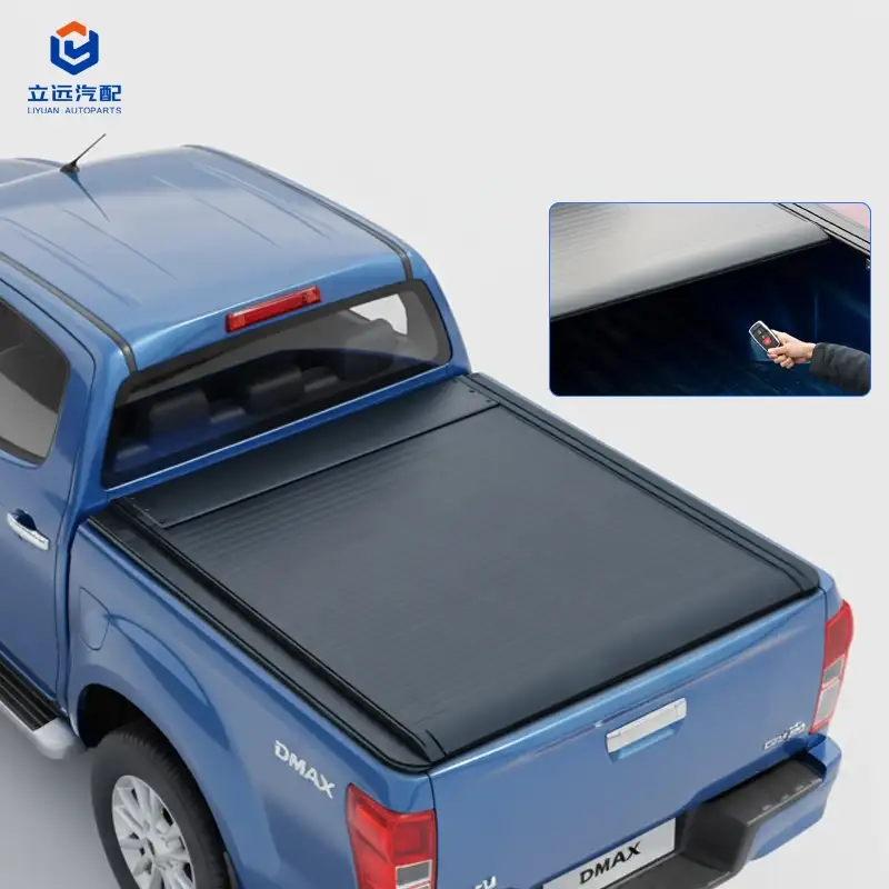 Penutup Tonneau Boleh Tarik Aluminium Keras Elektrik untuk Isuzu