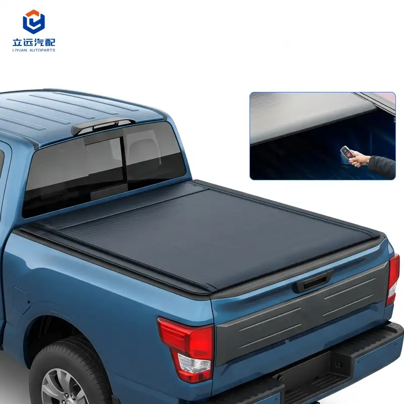Penutup Tonneau Boleh Tarik Aluminium Keras Elektrik untuk Nissan Mitsubishi