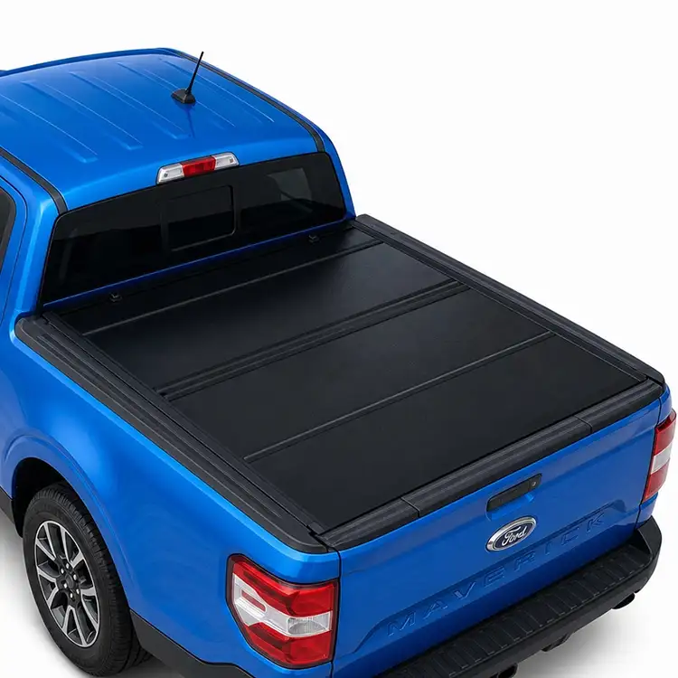 Penutup Tonneau Empat Lipat Keras Profil Rendah untuk Ford Maverick