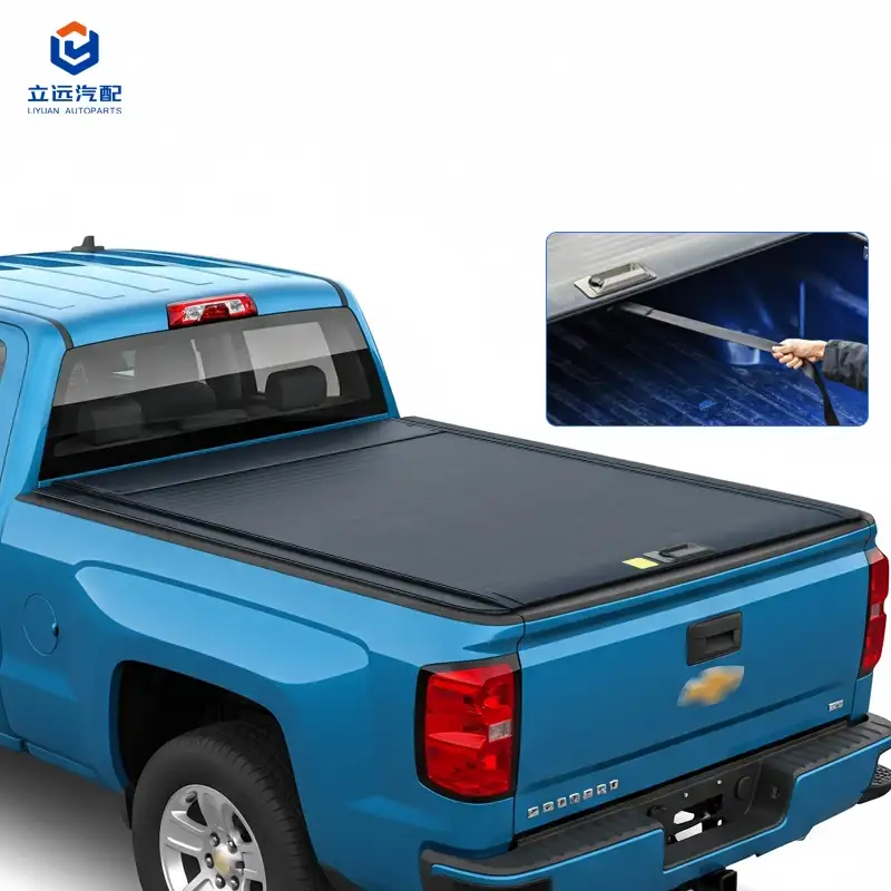 Penutup Tonneau Boleh Tarik Aluminium Keras Manual untuk Chevrolet Dodge
