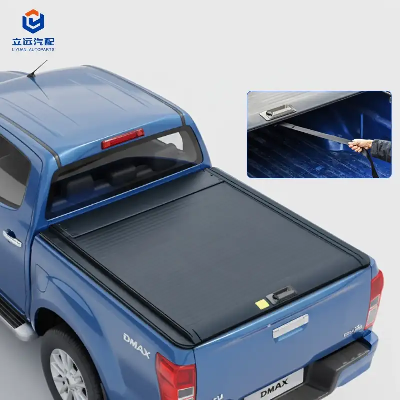 Penutup Tonneau Boleh Tarik Aluminium Keras Manual untuk Isuzu