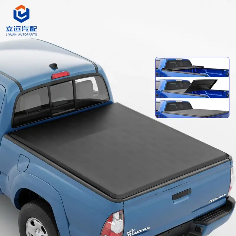 Sarung Tonneau Tri-Lipat Vinil Lembut untuk Toyota